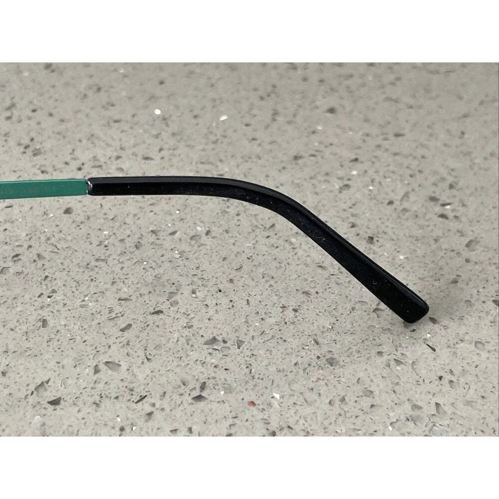 Eyebuydirect Pearl Brown 50-19-140 C1 Eyeglasses FRAMES ONLY half rim teal